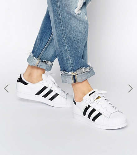 adidas Originals superstar white with black stripes trainers from iconic breafsonic